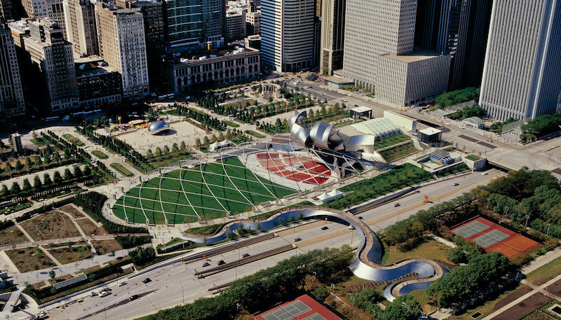 Millennium Park em Chicago: área
