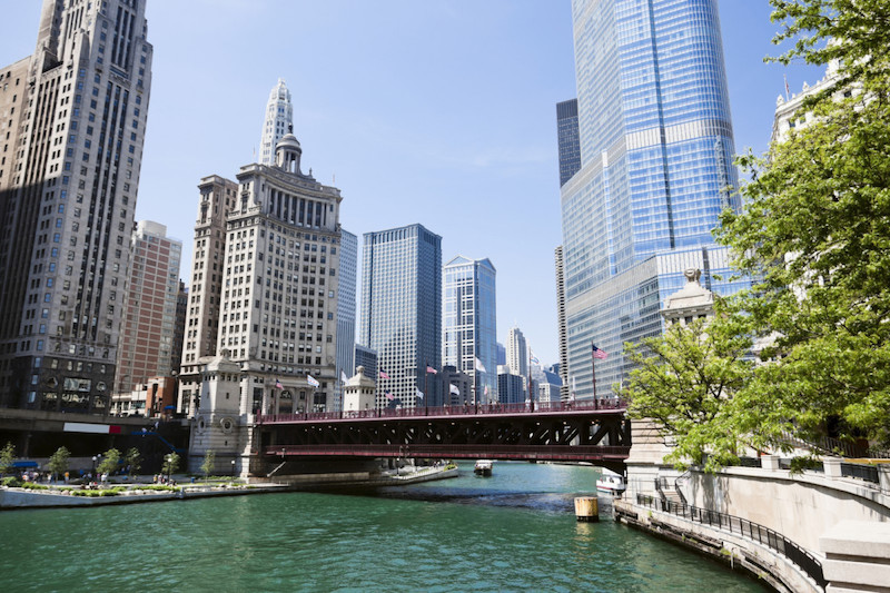 Ponte na Magnificent Mile em Chicago