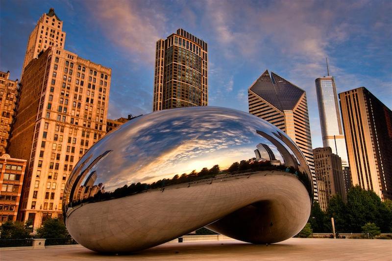 Millennium Park em Chicago: Cloud Gate - The Bean