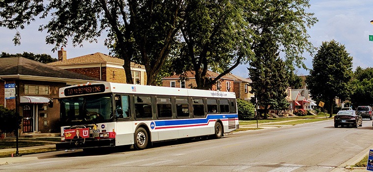 Ônibus da CTA Bus em Chicago