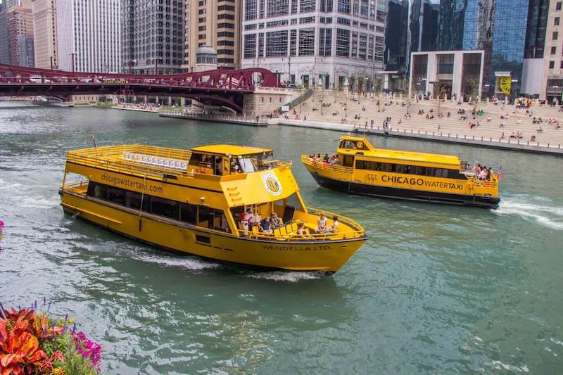 Water Taxi em Chicago