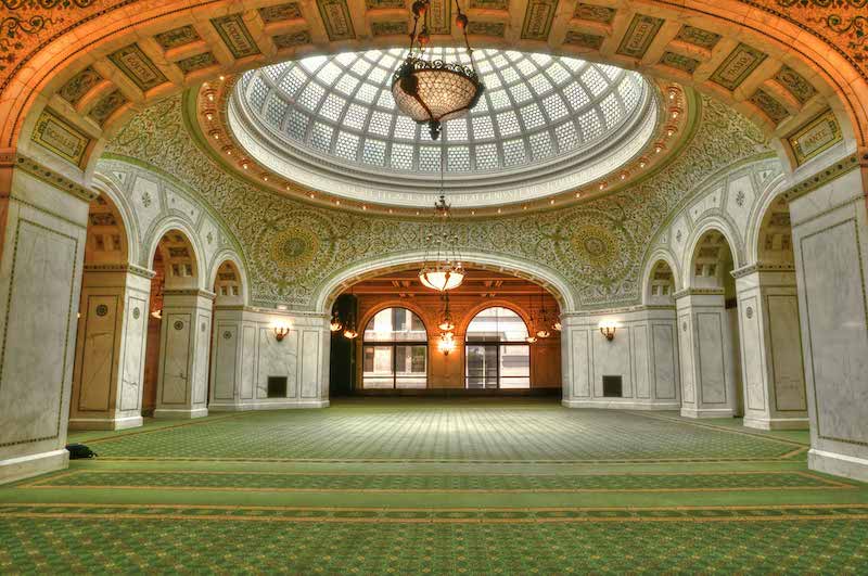 Interior do Chicago Cultural Center