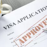 Formulário de visto de entrada para Chicago e Estados Unidos